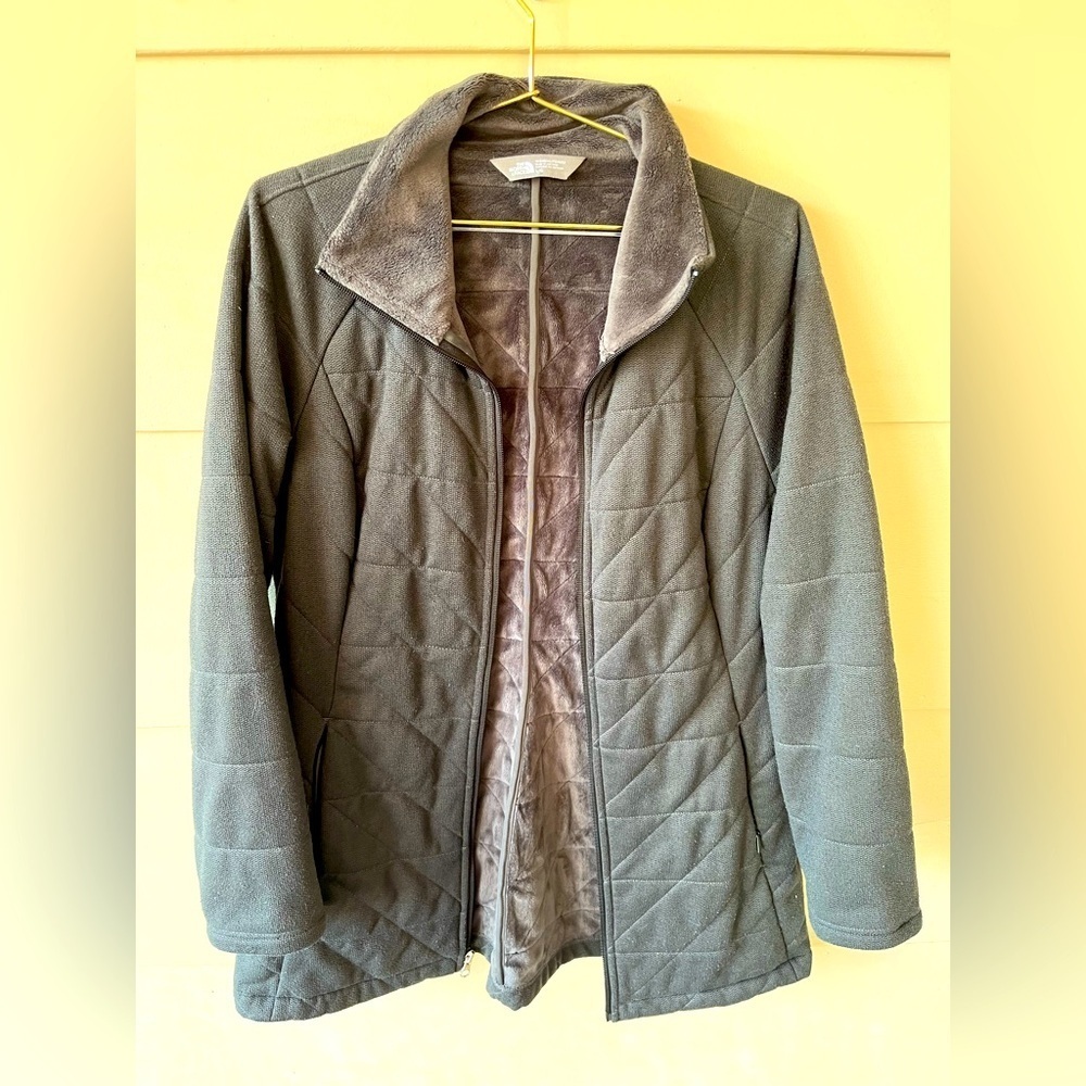 Northface Quilted Fleece Lined Jacket Womens Sz large